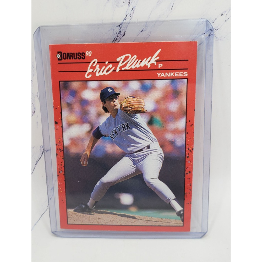 1990 Donruss 196 Eric Plunk New York Yankees